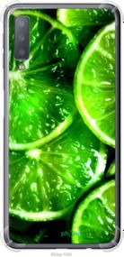 Чохол на Samsung Galaxy A7 (2018) A750F Зелені часточки лимона "852sp-1582-2448"