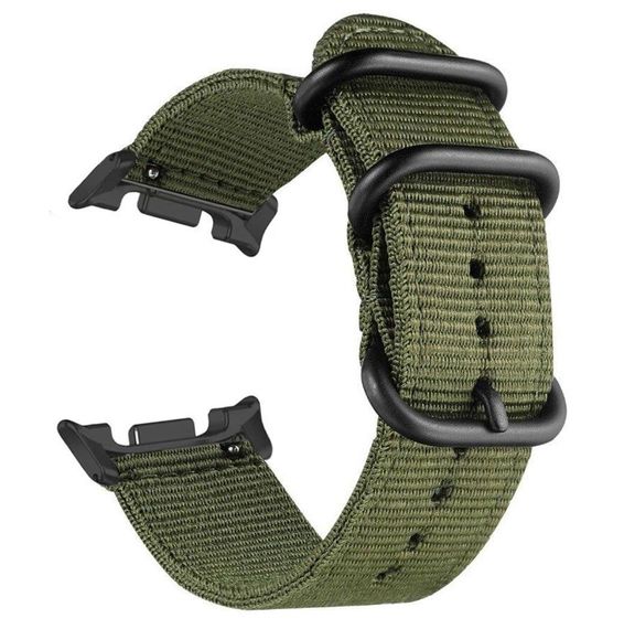 Нейлоновий ремінець Primolux Traveller для годинника Samsung Galaxy Watch 8 (46 mm / 44 mm / 40 mm) - Army Green