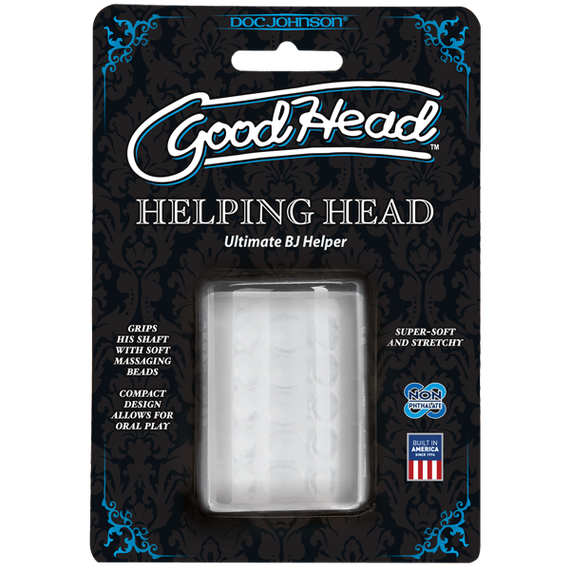 Мастурбатор Doc Johnson GoodHead - Helping Head ULTRASKYN, супер помічниця для мінету | Зображення 1