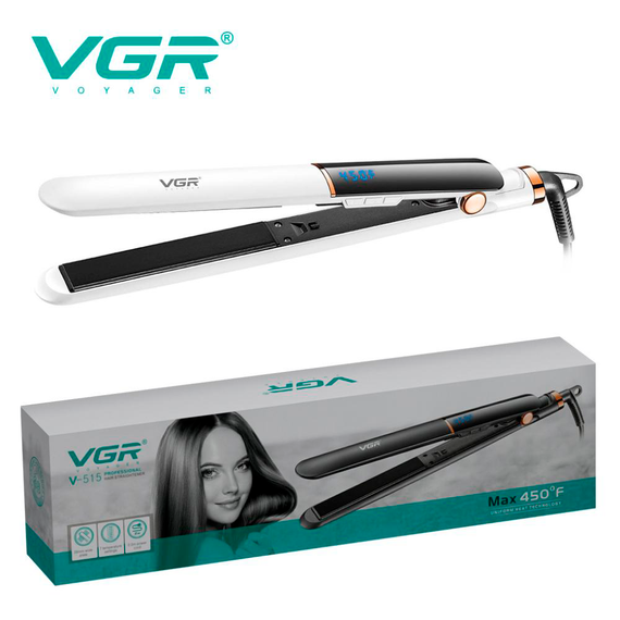 Плойка VGR V-515 WHITE, температура від 100°C до 210°C, керамічне покриття, LED дисплей, 50 Вт | Зображення 8