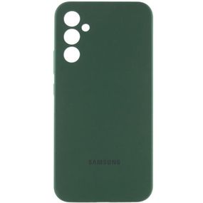 Чохол Silicone Cover Lakshmi Full Camera (AA) with logo для Samsung Galaxy A35 Зелений / Dark green