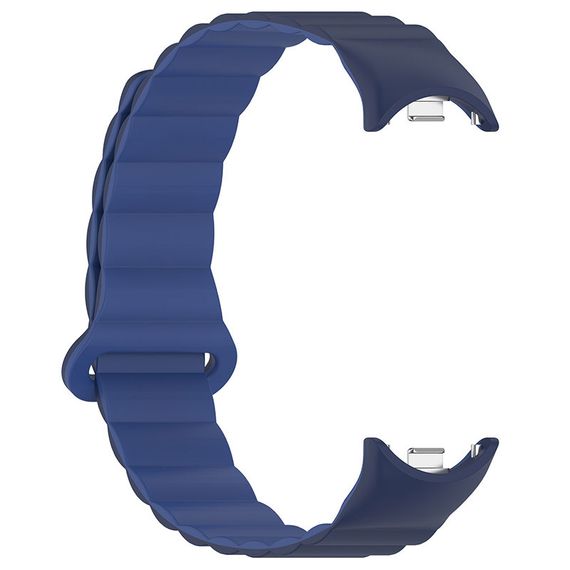 Ремінець Dual-color Magnetic для Xiaomi Mi Band 9/8 Navy Blue / Blue | Зображення 2