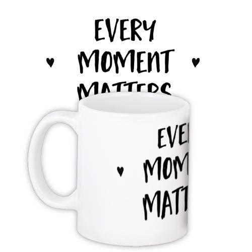 Кружка с принтом Every moment matters 330 мл (KR_17L112)