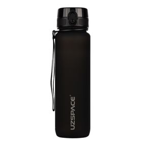 Пляшка для води UZSPACE 3038(Black) 1000 мл, чорна