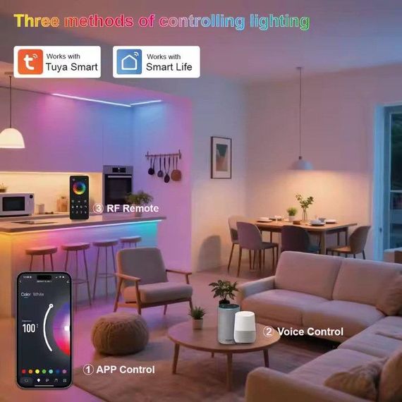 Пульт управління димером PROLUM 4-Zone Wi-Fi TUYA Чорний Series HomeLink | Зображення 8