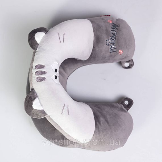 Подушка для шиї Miaow U-подібна подвійна, сірий HP-56-27G | Зображення 3