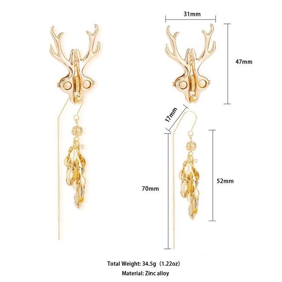 Затискачі для сосків LOCKINK SEVANDA Stag Adjustable Nipple Clamps Set Sex Aura | Зображення 1