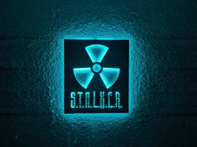 Панно декоративная картина на стену Сталкер 2 LED 16 цветов пульт 350х400 acr-p000204