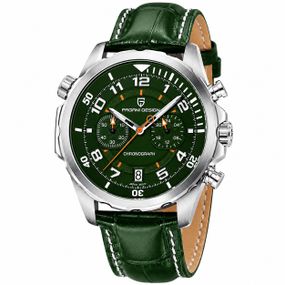 Чоловічий годинник Pagani Design PD-1811 Green-Silver з зеленим циферблатом