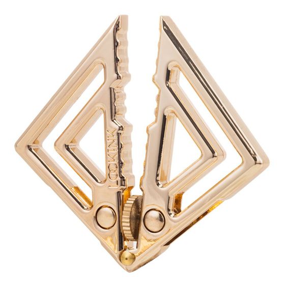 Затискачі для сосків з легкою підвіскою LOCKINK Adjustable Nipple Clamps with Light Pendant, золотисті | Зображення 1