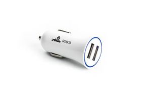 Автомобільний зарядний пристрій 2 USB (12/24V — 5 V 2,1 A) білий 12 Atelie 951803