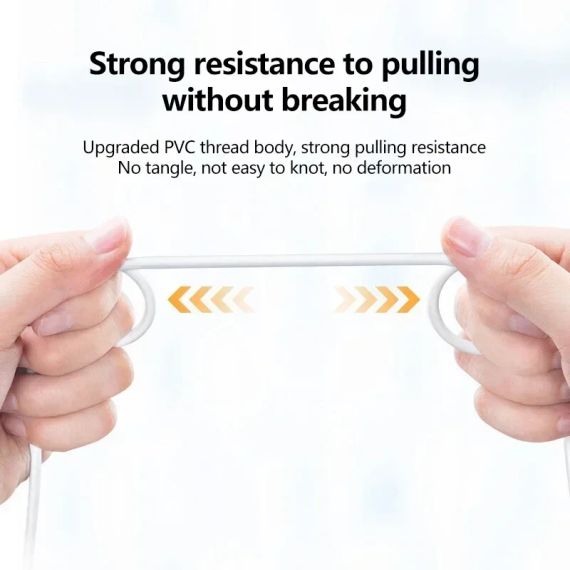 Кабель для передачі даних 10А USB - Type-C white 2m білий | Зображення 4