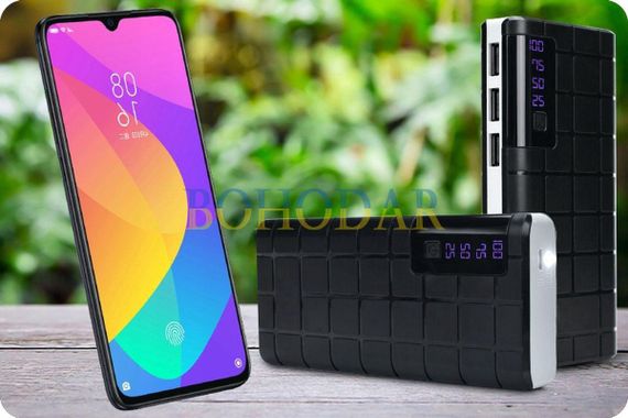 Повербанк MOBILE POWER QL-268 UNIVERSAL чорний 20000 mAh POWERBANK LCD з ліхтариком UNIVERSAL 100% HIGH SPEED 3xUSB 2.1A Польща! | Зображення 2