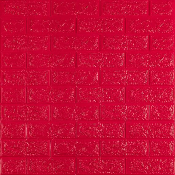 3D панель самоклеюча цегла Червону 700х770х7мм (008-7) SW-00000054