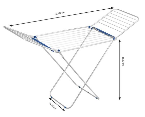 Сушарка для білизни підлогова Casa Si Elegant 20m Silver (CS92729U06) (DAS302421) | Зображення 2