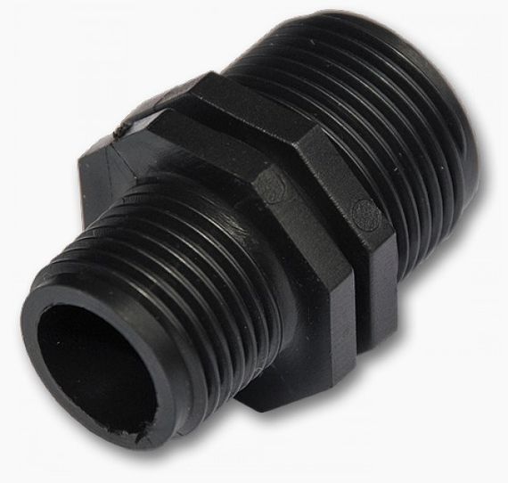 З'єднувач редукційний Bradas із зовнішньою різьбою 1" та 3/4" 25 шт