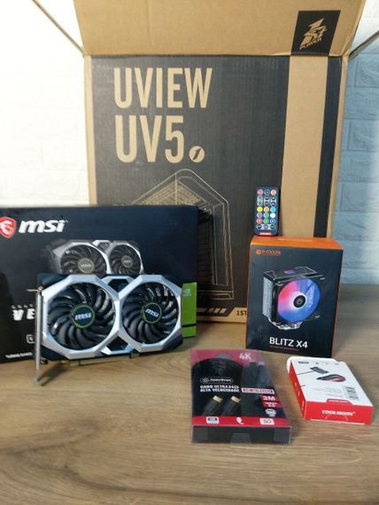 Ігровий ПК 1stPlayer UV5 View Tower / Intel Core i5-10400F (6 (12) ядер по 2.9 - 4.3 GHz) / 16 GB DDR4 / 1000 GB SSD M.2 / nVidia GeForce GTX 1660 Super, 6 GB GDDR6, 192-bit / 600W / Windows 11 Pro б/в | Зображення 7