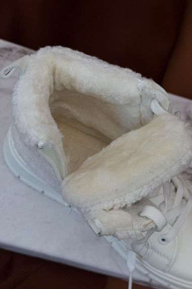 Черевики жіночі зимові на хутрі, колір білий, 248RMB14 | Зображення 5