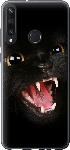 Чехол на Huawei Y6p Чёрная кошка "932u-1952-17620"