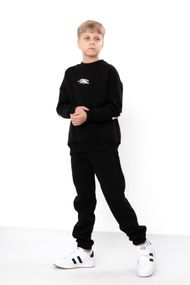 Теплий костюм для хлопчика (штани та світшот) з написами Носи своє 164 Графітовий (p-12016-213190)