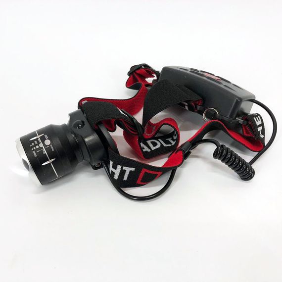 Фонарь на голову аккумуляторный светодиодный мощный, Налобный фонарик с регулируемым ремешком VL-22 | Зображення 6