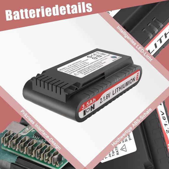 Аккумулятор KUNLUN 21.6V 3500mAh для пылесосов Samsung Jet 75 90 Complete/Elite/Pet Extra сменный литий-ионный | Зображення 5