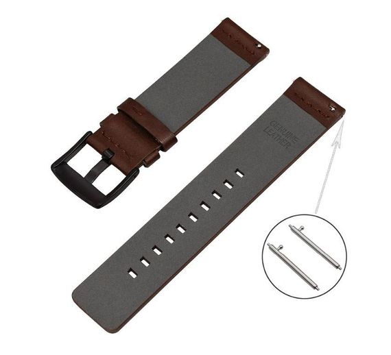Кожаный ремешок Primo Classic для часов Samsung Galaxy Watch 42 mm (SM-R810) - Coffee | Зображення 4