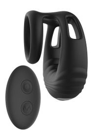 Эрекционное виброкольцо Dreamtoys Ramrod с пультом, черное Sex Aura