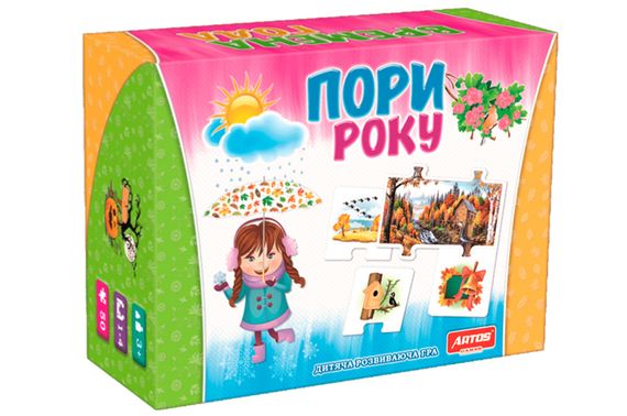 Розвиваючі пазли "Пори року" в коробці ARTOS | Зображення 4