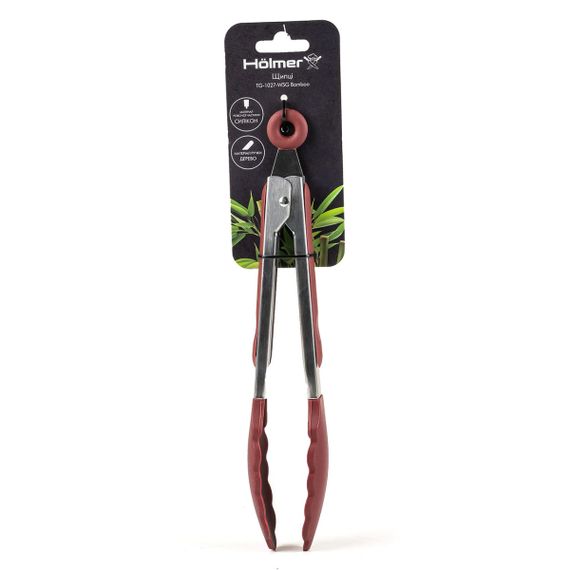Щипцы кухонные Holmer Bamboo TG-1027-WSG 27 см