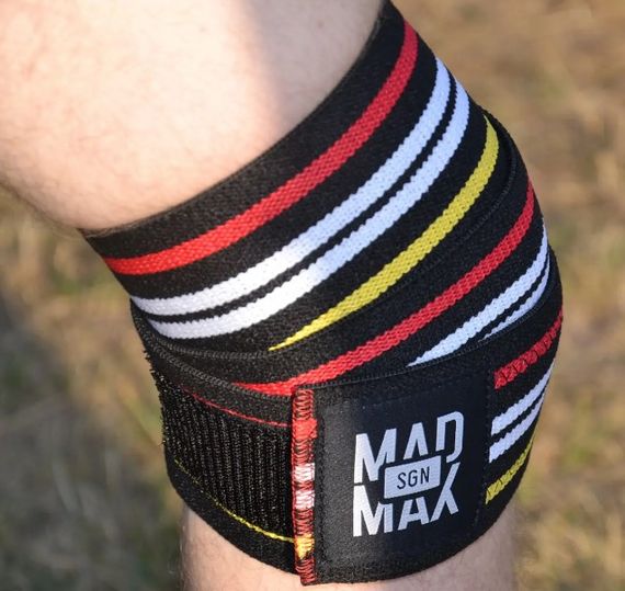 Бинти на коліна MadMax MFA-292 Knee Wraps Black (MFA-292-U) | Зображення 2
