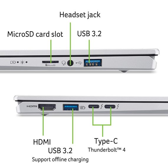Ноутбук Acer Swift Go 14 SFG14-74 14&quot; WUXGA OLED NX.JCWEU.003 | Зображення 1