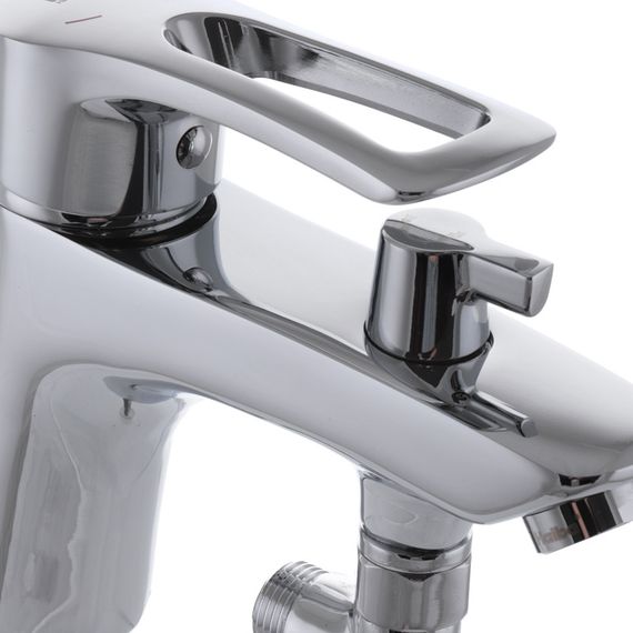 Змішувач для умивальника Haiba Hansberg 001 з виходом для гігієн. лійки (HB0821) | Зображення 1