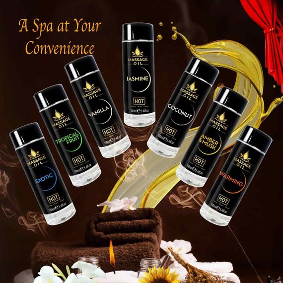 Масажна олія HOT Massage Oil Tropical Fruit з ароматом тропічних фруктів, 100 мл | Зображення 2