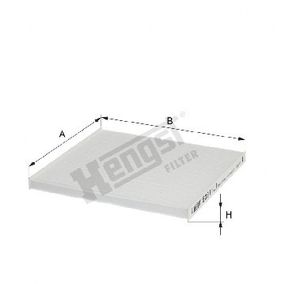 Фильтр салона Hyundai Grandeur 11- / Santa Fe 12- / Sonata 09-15 / Kia Optima 10-, Hengst, E3911LI,