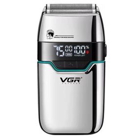 Электробритва шейвер VGR V-350 мужская аккумуляторная бритва для бритья с дисплеем. TY-803 Цвет: серебряный