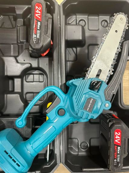 Мини пила  (24В​​​​​​​, 5,0 Ач)  Веткорез компактная и лёгка цепная пила аккумуляторная | Зображення 1