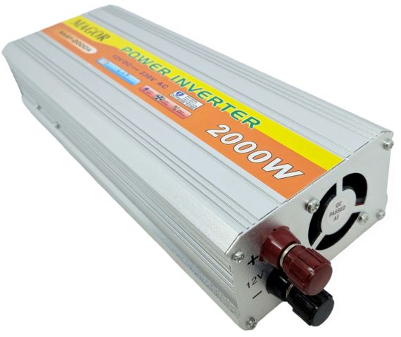 Інвертор потужний апроксимована синусоїда перетворювач напруги Magor 2000W 12V-220V | Зображення 4