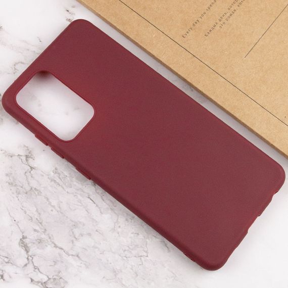 Силіконовий чохол Candy для Xiaomi Redmi Note 11E Бордовий | Зображення 3