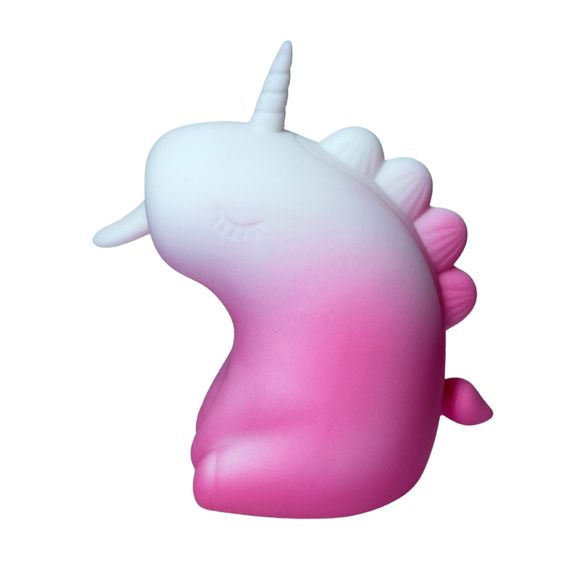 Стимулятор клітора з довгим обертовим язичком UNIVIBE Єдиноріг, 10 режимів, градієнт біло-рожевий sexstyle | Зображення 2