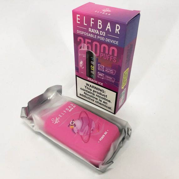 Elf Bar Raya D3 25000 смак Персик (Peach Ice) | Зображення 1