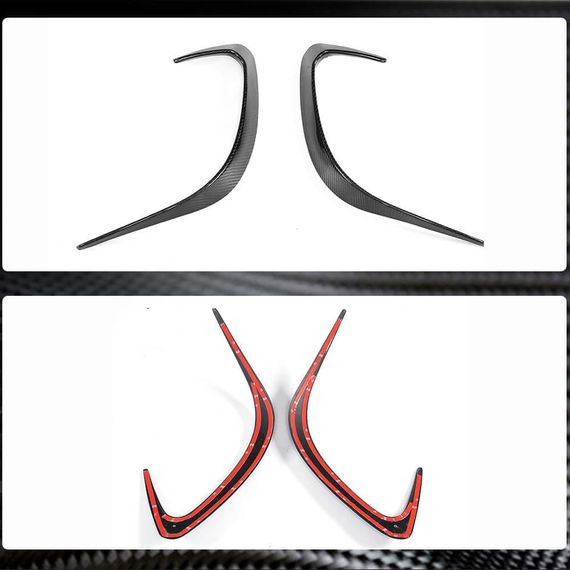 Накладки на задній бампер (Карбон) для Mercedes GLE coupe C292 2015-2019 рр | Зображення 5