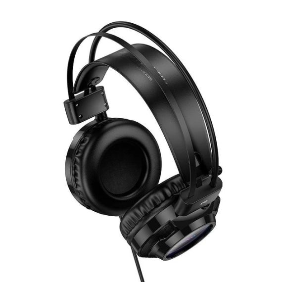 Ігрові навушники з мікрофоном Hoco W110 Resource gaming (гарнітура, ігрові, AUX 3,5mm + USB) Чорний | Зображення 1