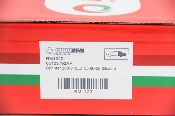 Колодки ручного гальма Sprinter 208-316/LT 35 96-06 (Bosch), GOODREM (RM1322) | Зображення 2