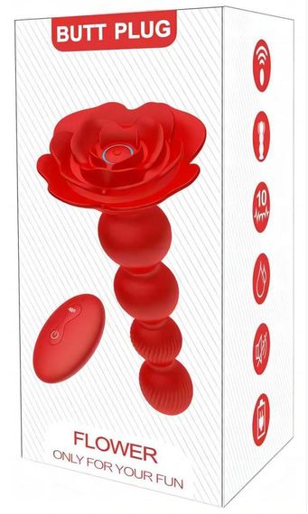 Анальний стимулятор - Rose Rotating Anal Beads | Зображення 5