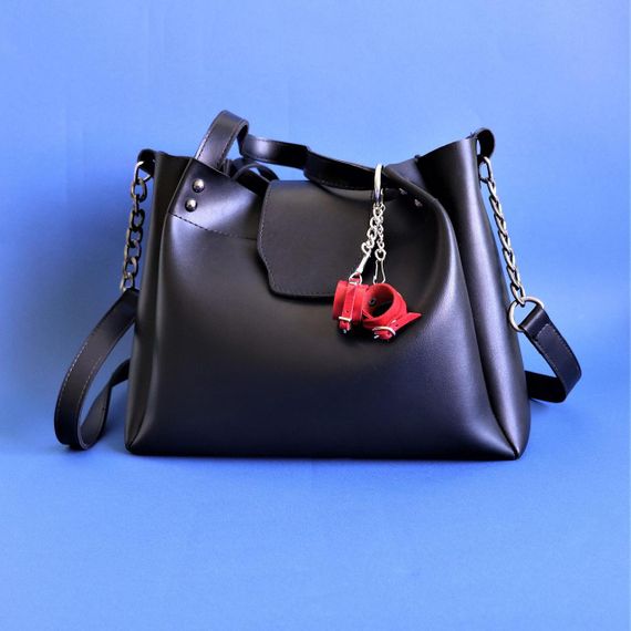 Брелок Наручники с пряжкой Красный sexstyle | Зображення 2