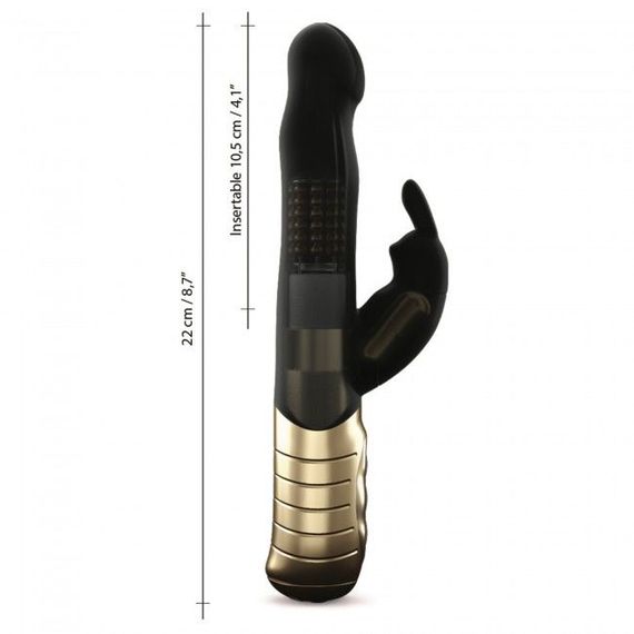 Вібратор-кролик Dorcel Baby Rabbit Gold 2.0 з перлинним масажем і головкою, що обертається | Зображення 5