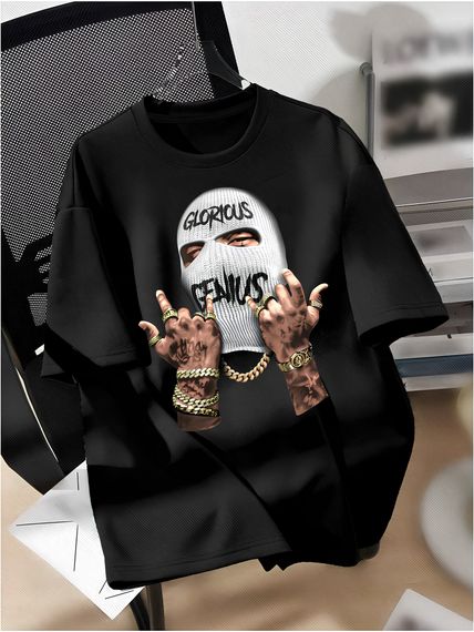 Футболка з ДТФ принтом (оверсайз)