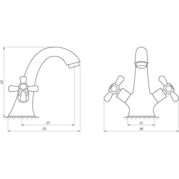 Змішувач для раковини DOMINO DYM-027-CRUIZE | Зображення 1