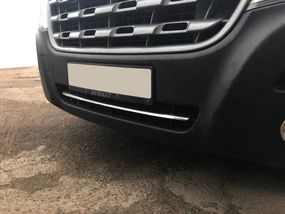 Смужка в бампер (нерж) для Renault Master 2011-2024 рр